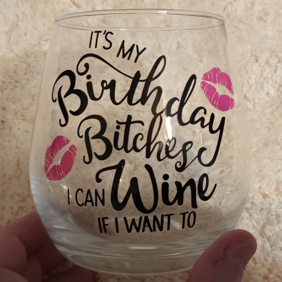 Spencer's Party Supplies Nwt Spencers Novelty Stemless Wine Glass